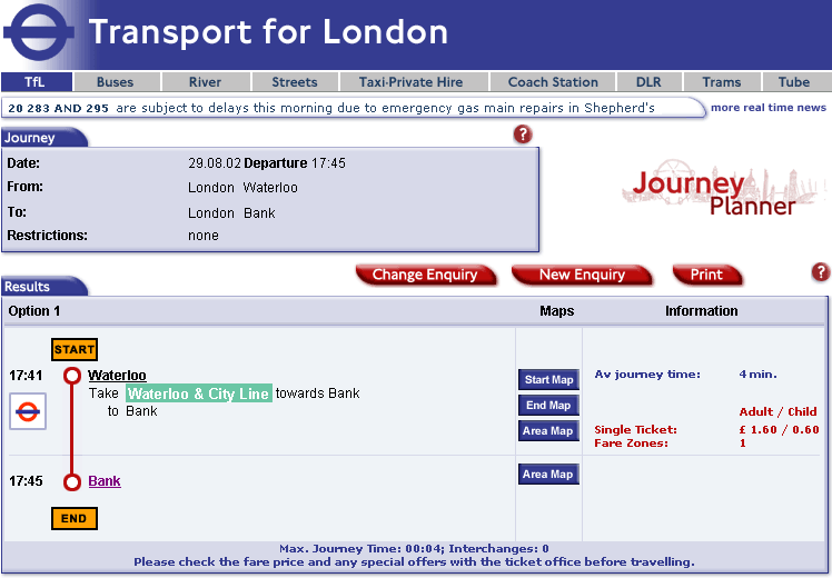 Real-Time Journey Planning