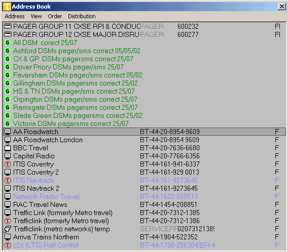 Tyrell 2 address book